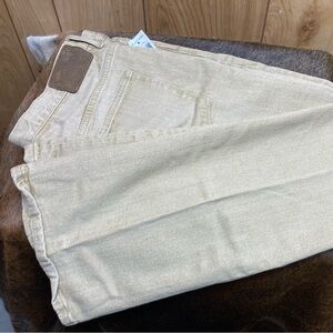 Ralph Lauren premium tan jeans size ladies 14x32